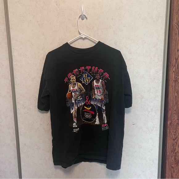 Vintage Other - Vintage 1992 Barcelona Olympics Basketball Tee Lakers Celtics NBA Size XL